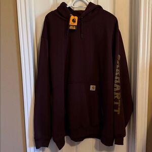 Carhartt Men's Dark Burgundy Hoodie